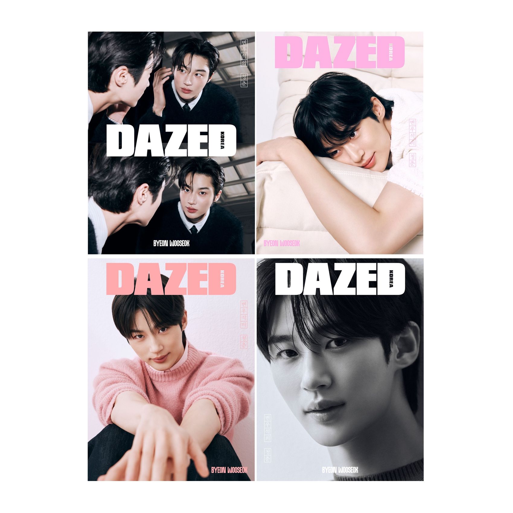 DAZED & CONFUSED BEAUTY EDITION (KOREA) 8.5月號2024 四款（封面人物