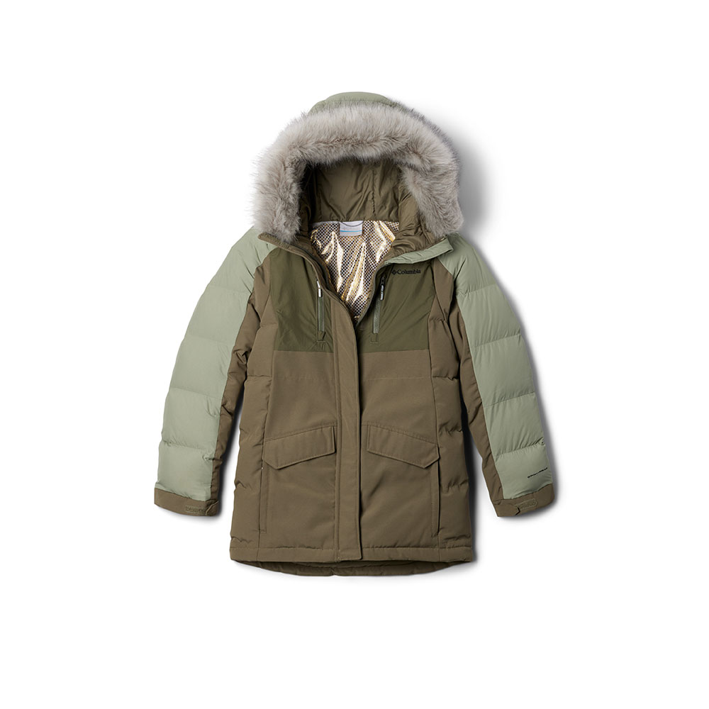 Columbia哥倫比亞童款-極暖填充外套軍綠- Marquam Peak Fusion Parka
