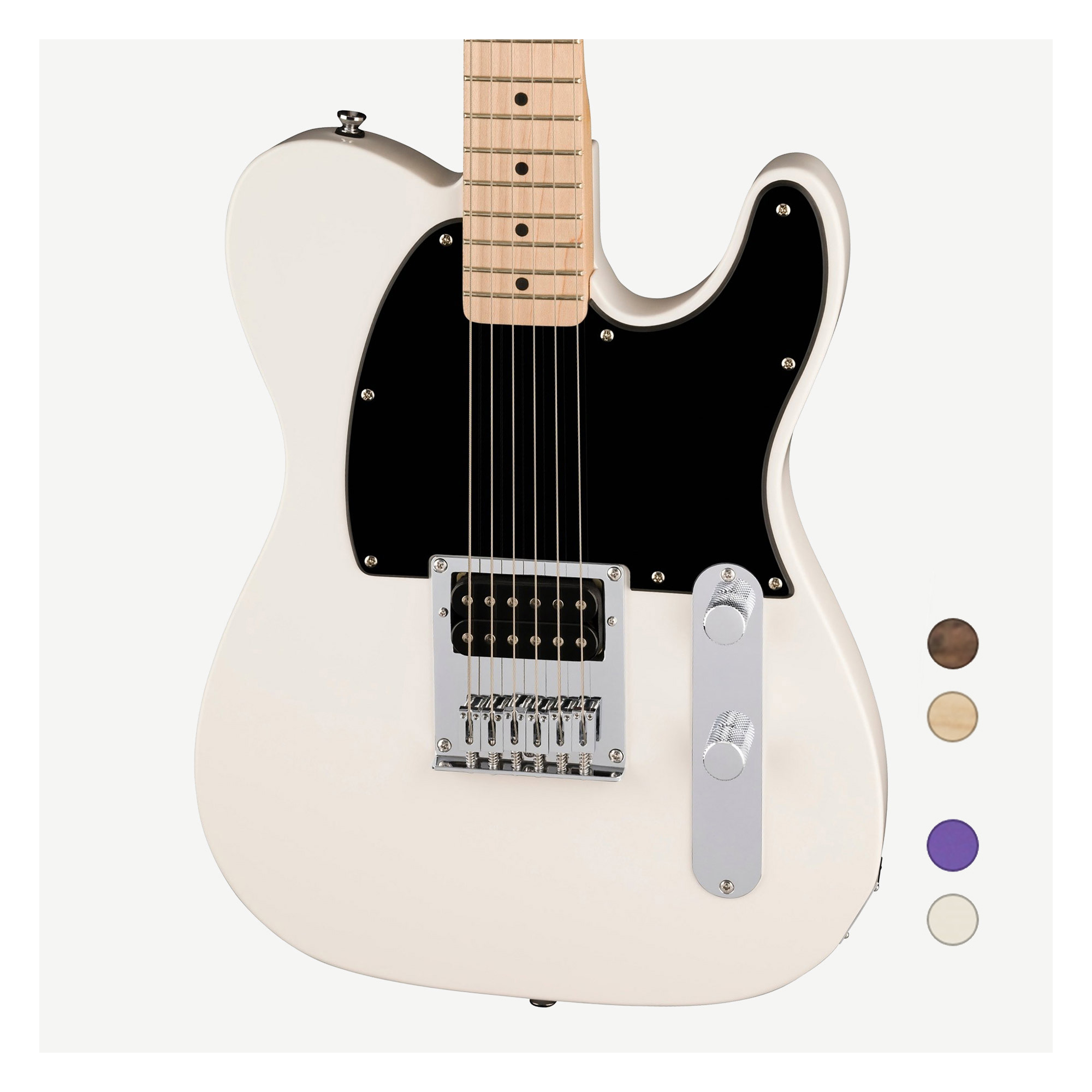 Squier Sonic ESQUIRE H Telecaster 電吉他雙無搖座白色楓木指板