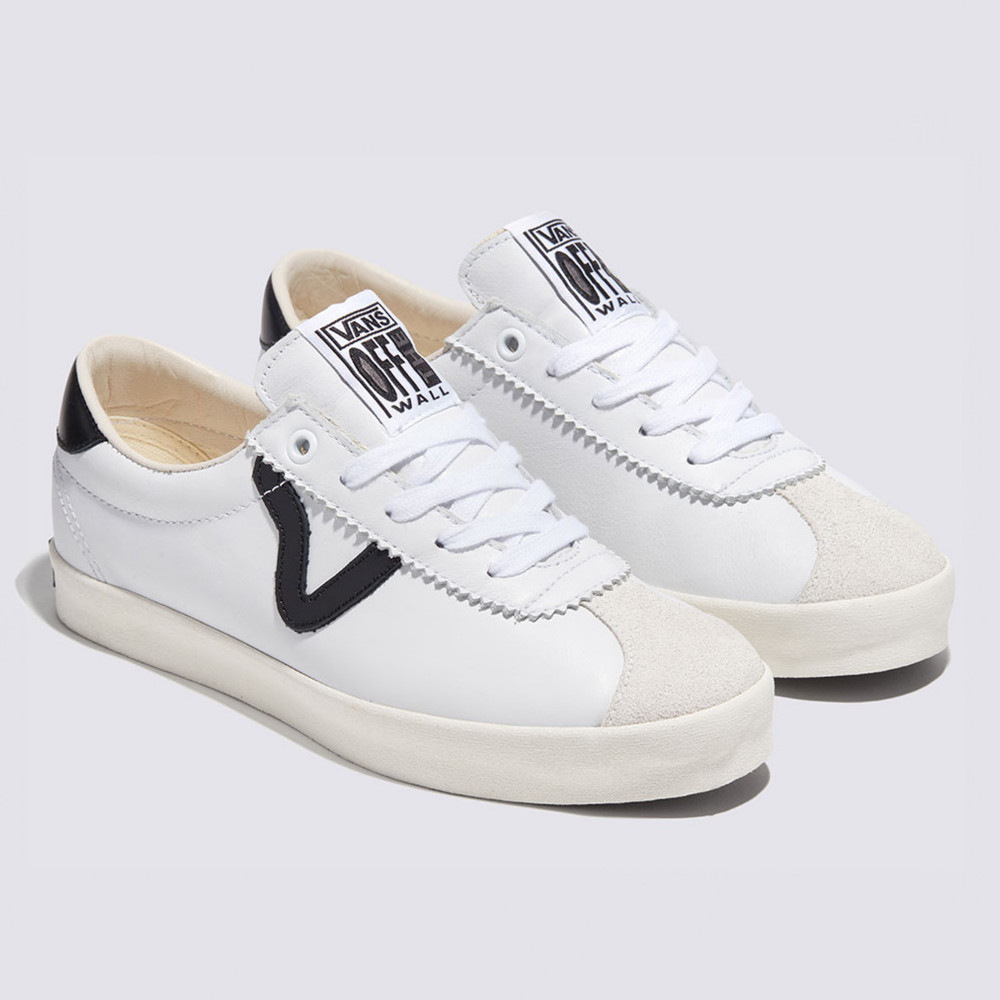 Vans Premium LX Sport Low 73 男女款白色/黑色滑板鞋