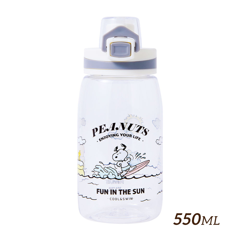 HOUSUXI】史努比-Tritan彈蓋水瓶550ml【新品上市↘85折起】