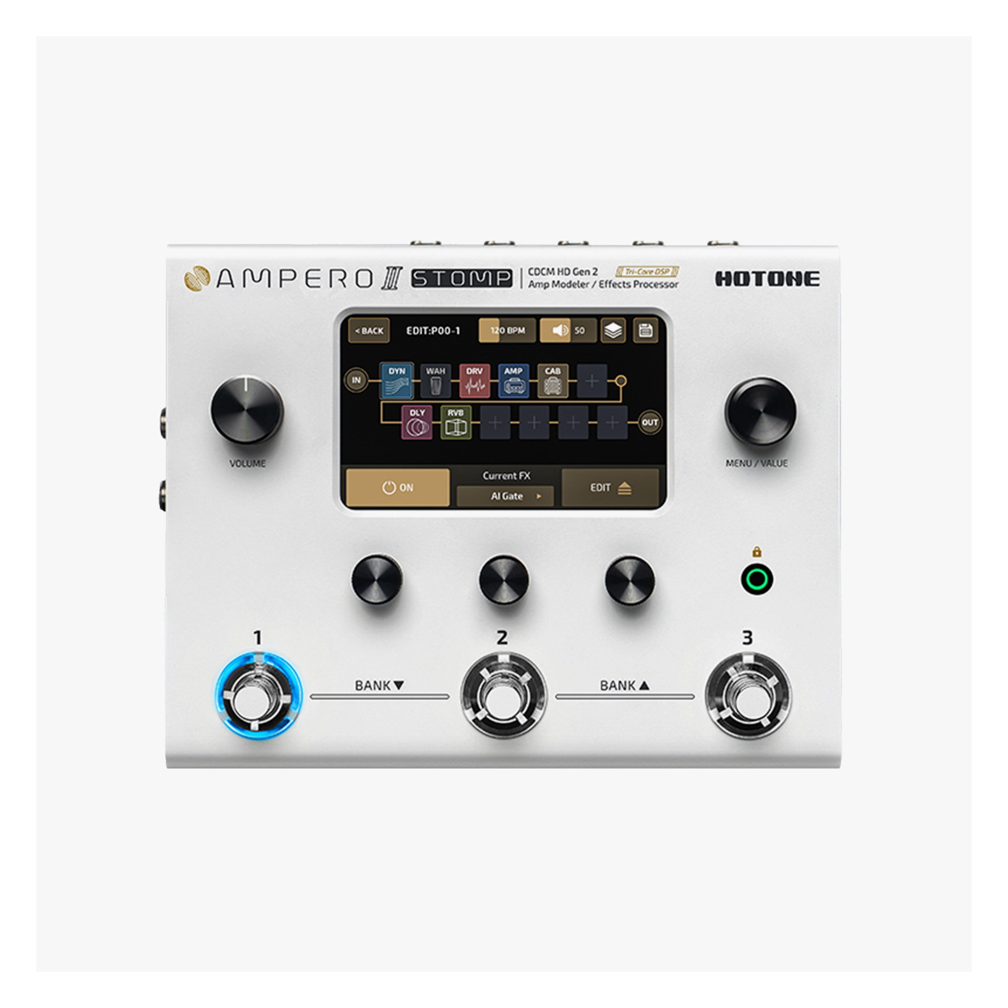 山*郎様 【早いもの勝ち！ほぼ新品】HOTONE Ampero II Stomp Hotone Ampero II Stomp 綜合效果器(MP-300)