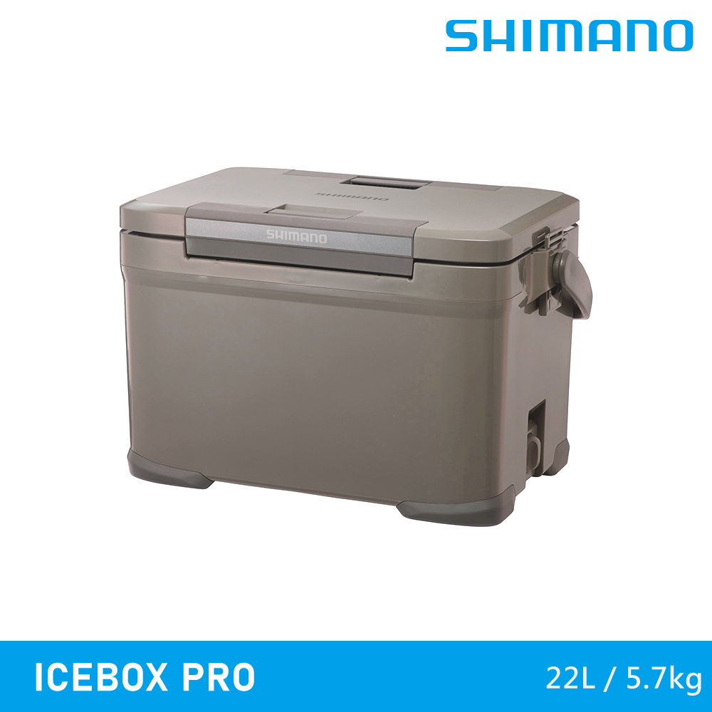SHIMANO 雙開式冰桶【咖啡色】ICEBOX PRO 22L