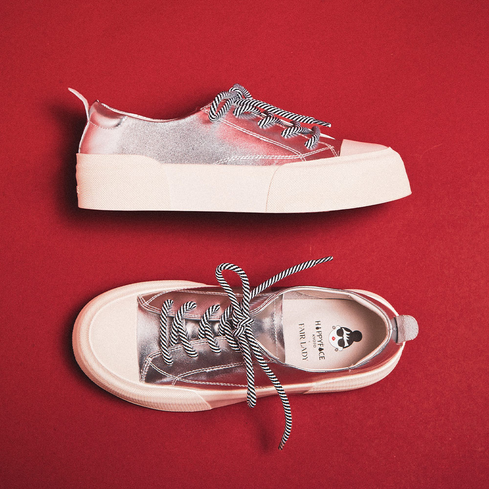 怪可愛別針綁帶厚底休閒鞋- FAIR LADY 專櫃女鞋- HAPPYFACE日本