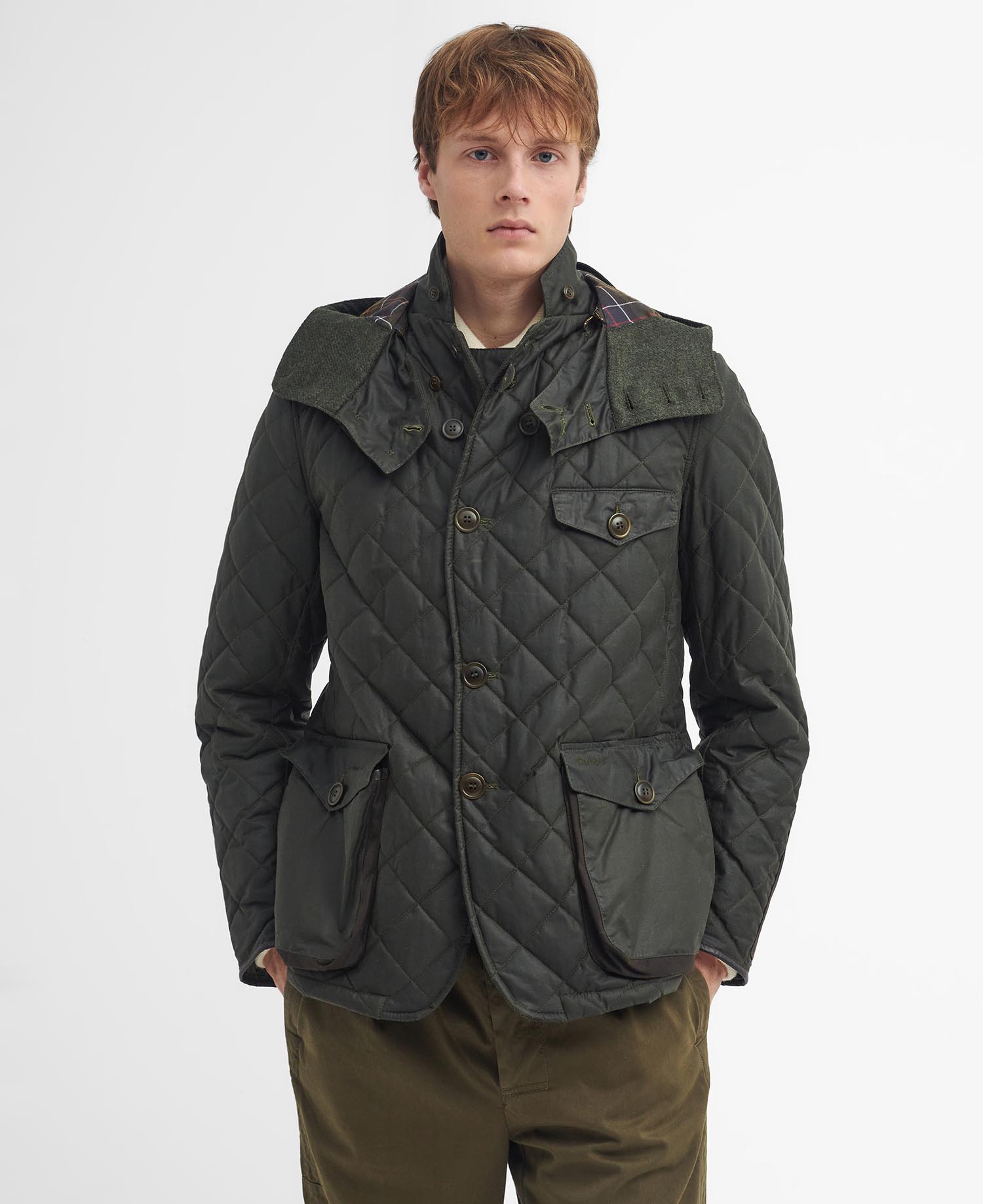 Barbour x TO KI TO Driving Quilted Waxed 絎縫油布夾克| 熱銷
