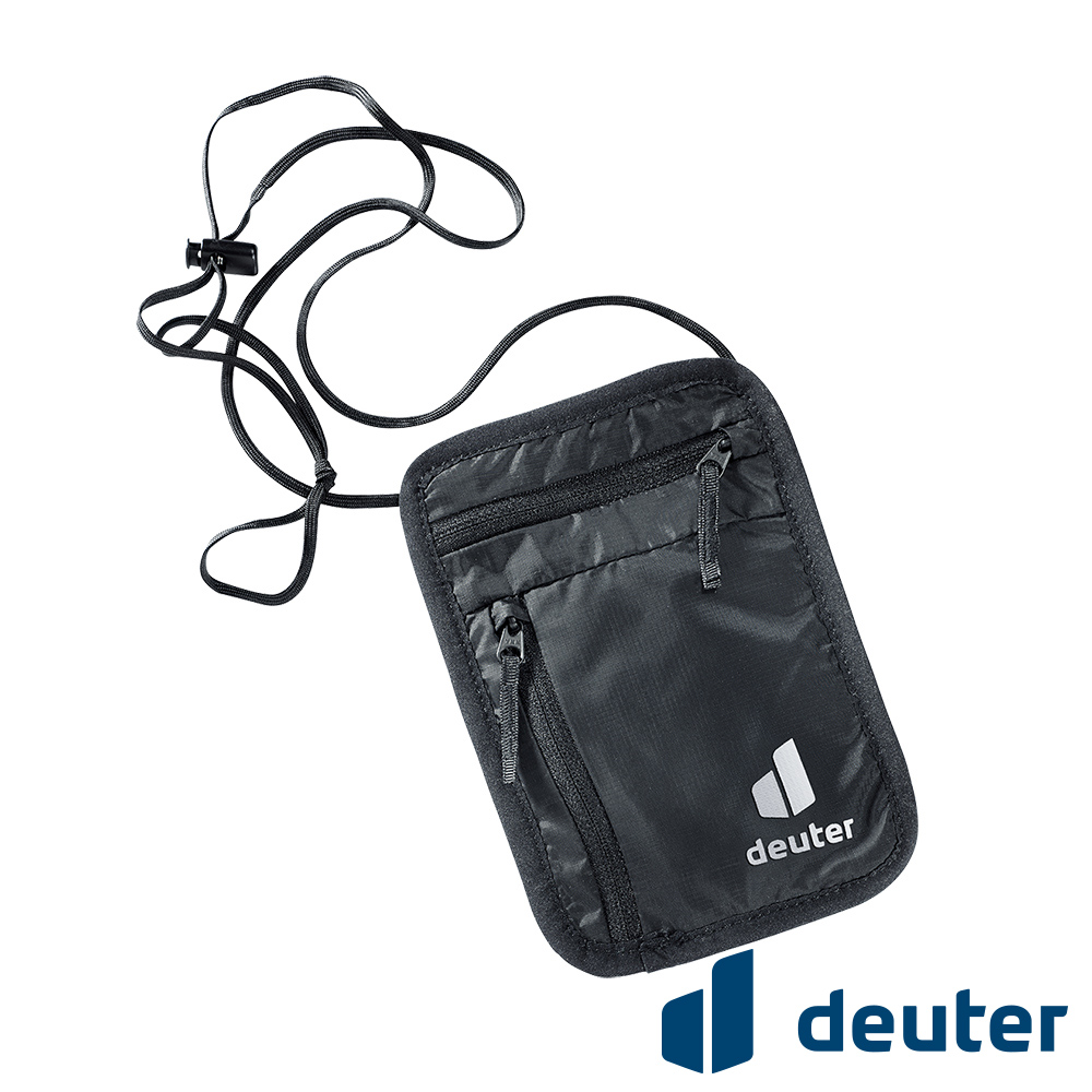 deuter 德國】SECURITY WALLET隱藏式錢包(3950021 黑/側背貼身袋/隨身袋/證件包)