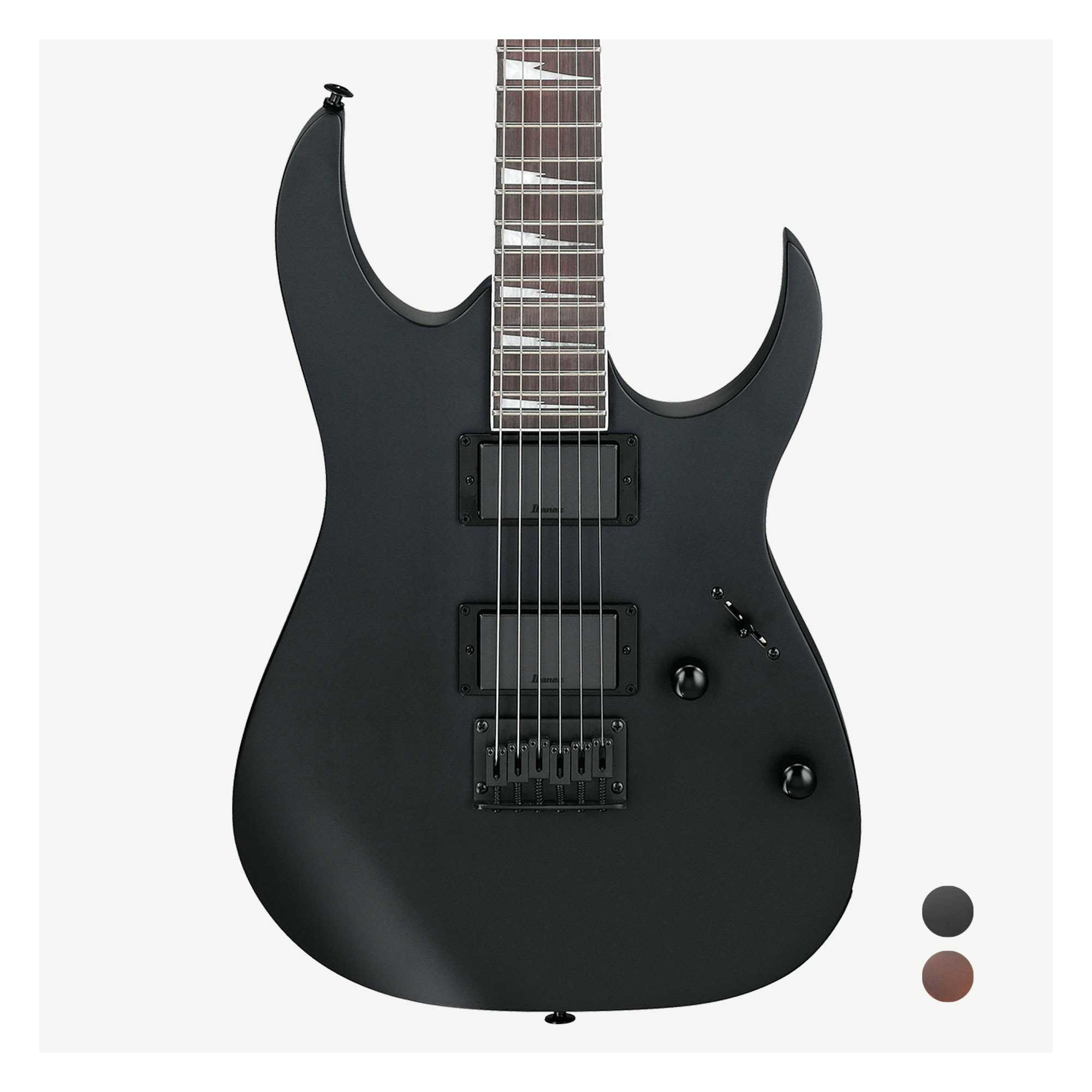 Ibanez GRG121DX BKF 電吉他雙雙無搖座黑色紫心木指板RG Gio