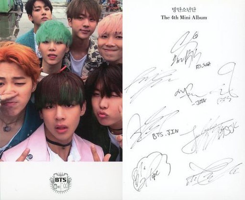 防彈少年團(BTS)/集合(7人)/背麵印刷帶簽名/「花樣年華pt.2」【韓版