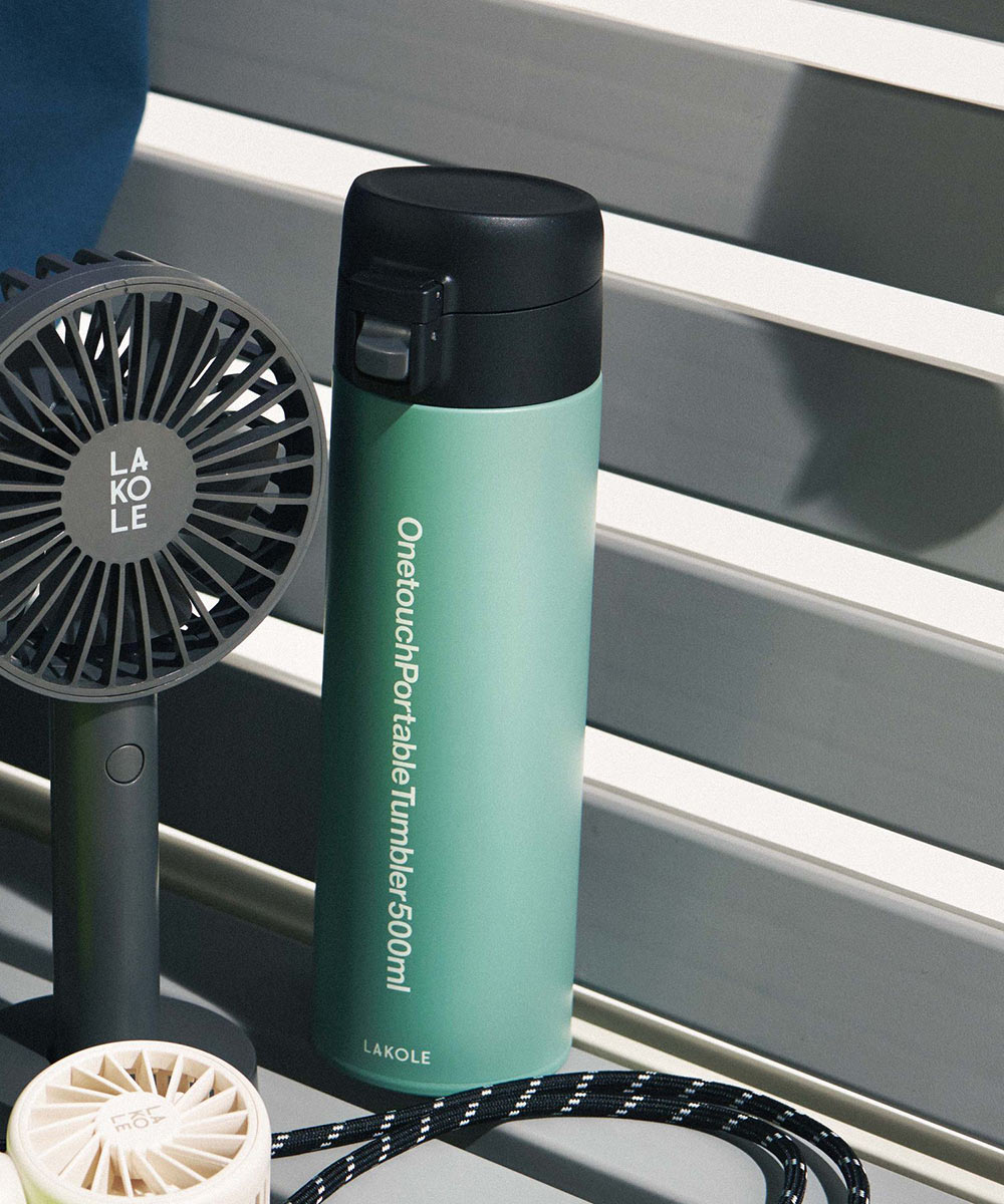 LAKOLE保冷保溫不鏽鋼便攜水壺(500ML)-七色-876156