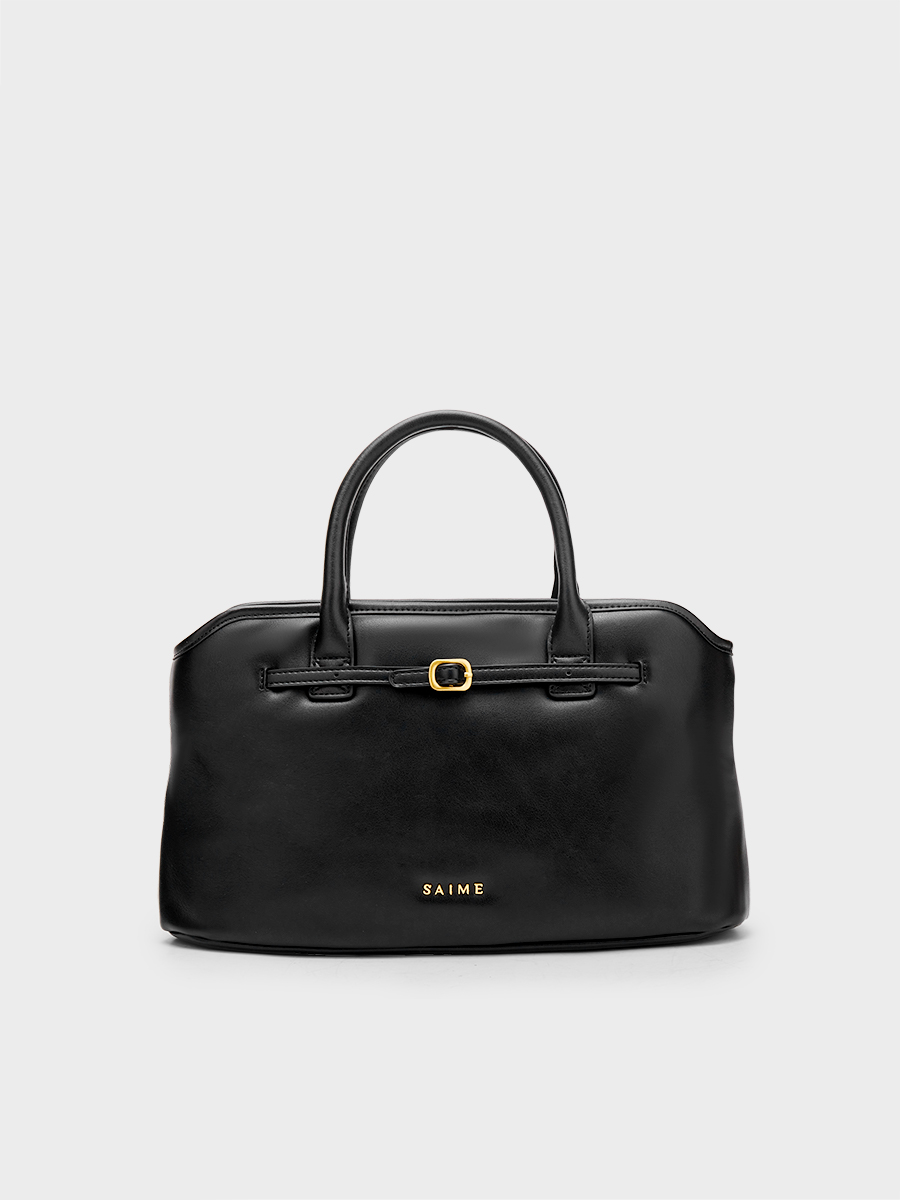 ★S'AIME Jennie皮帶釦托特包(Ｍ)ハンドショルダーバック/送料込 S'AIME Jennie皮帶釦托特包(M)｜ S'AIME東京企劃
