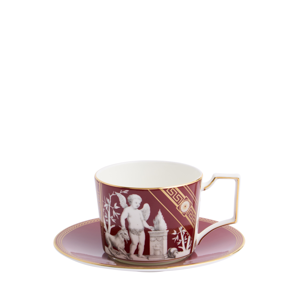 文藝復興風華紅杯碟250ml