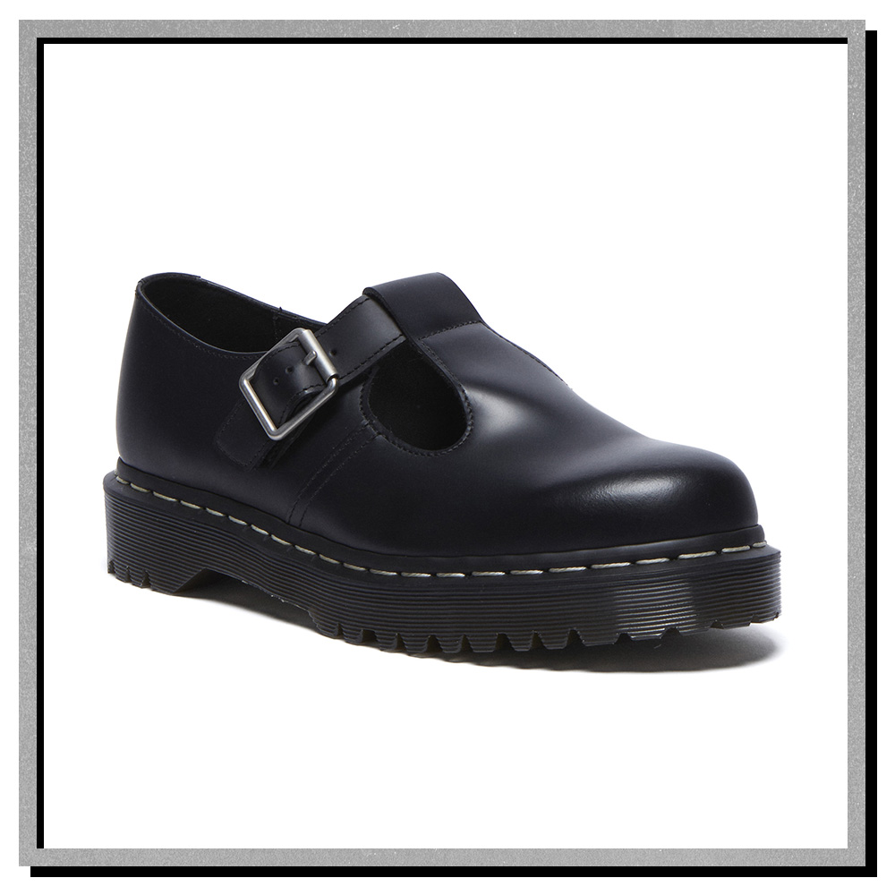 DR. MARTENS 馬汀大夫瑪莉珍Polley Bex WS T-Bar Shoe Black