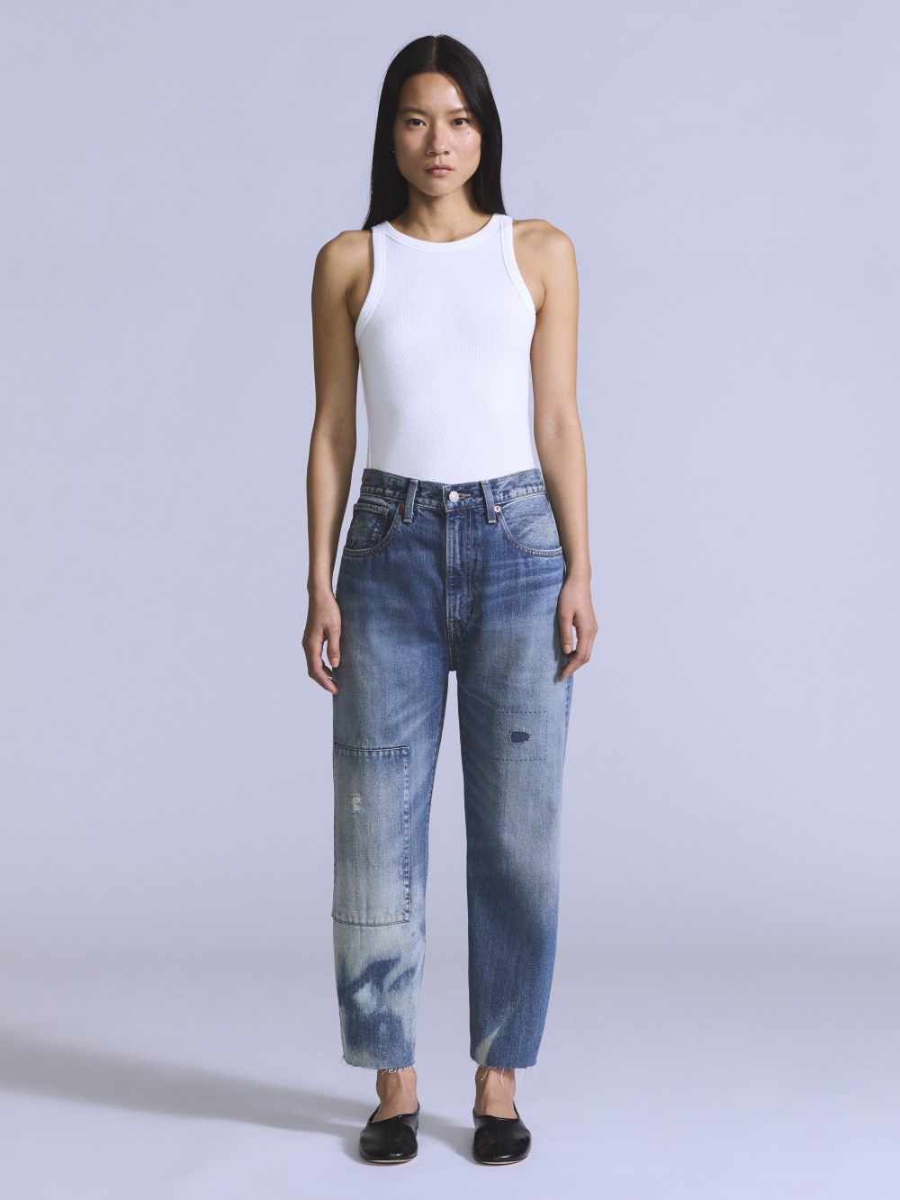 Levi's® BLUETAB™ 女款日本製Barrel復古高腰繭型丹寧牛仔褲人氣新品