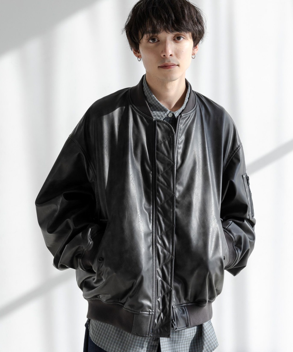ジャケット・アウター rin / Combat Drape MA-1 Jacket BK rin / Combat Drape MA-1 Jacket GREIGE – TTAGGG