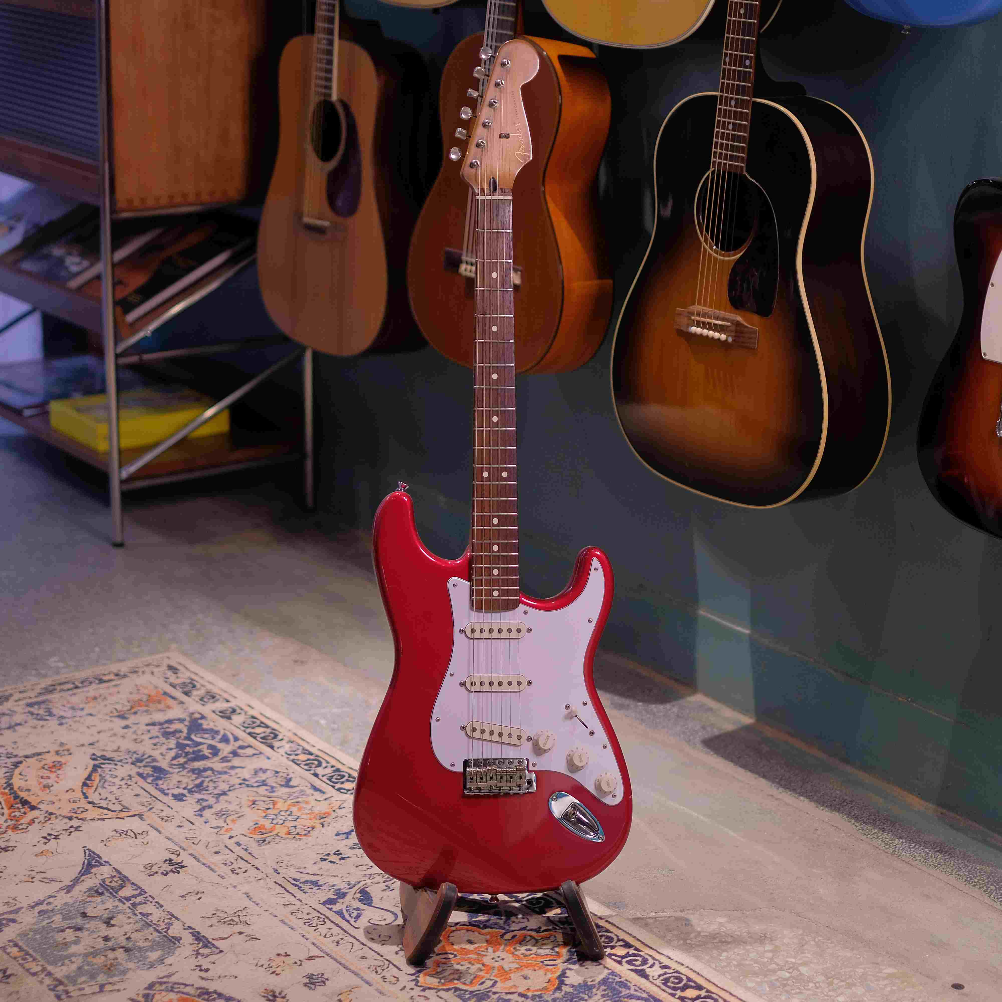 二手】9成新Fender Roadhouse Stratocaster 1997年蘋果紅單單單墨廠電吉他