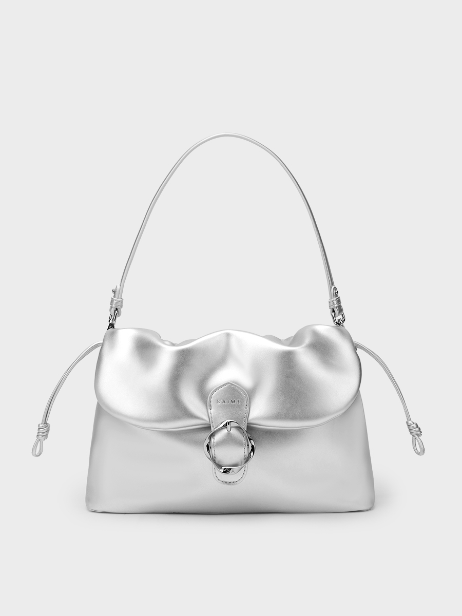 S'AIME 2WAY波紋五金束口掀蓋方包(M)｜ S'AIME東京企劃