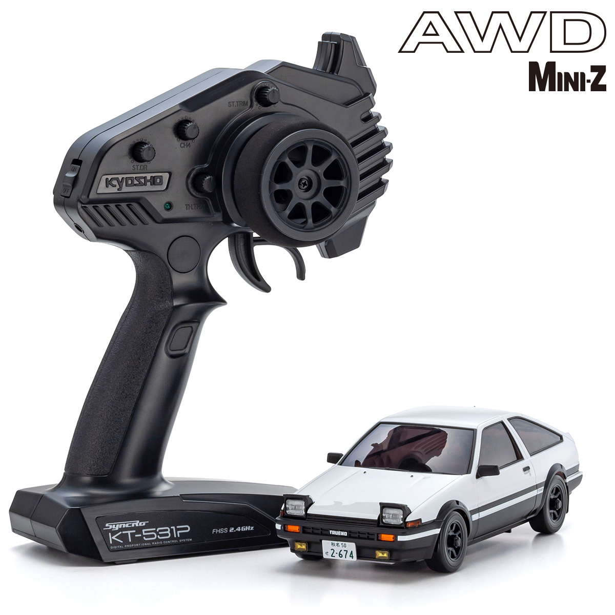 SJHOBBY｜32651ID MINI-Z AWD Toyota SPRINTER TRUENO AE86 INITIAL D