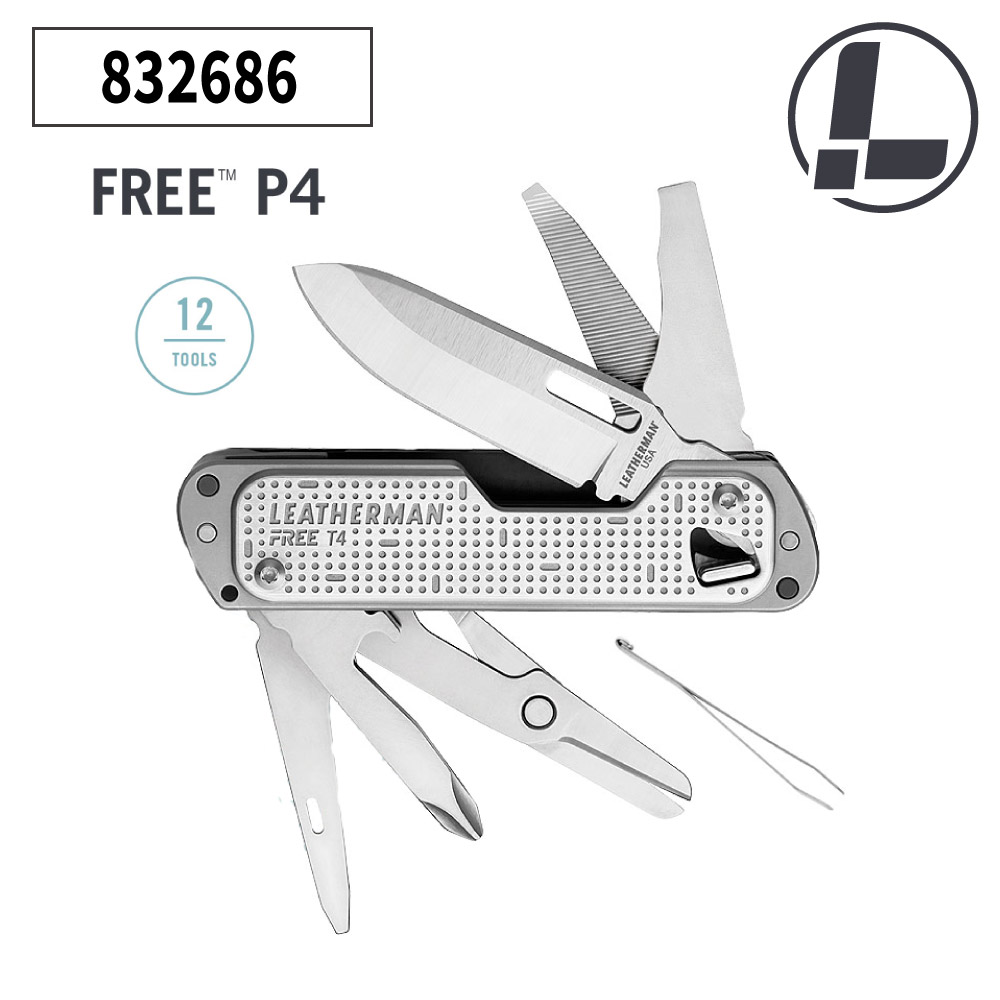 工工四 LEATHERMAN T4 多功能工具鉗832686｜LE Free 系列12種功能