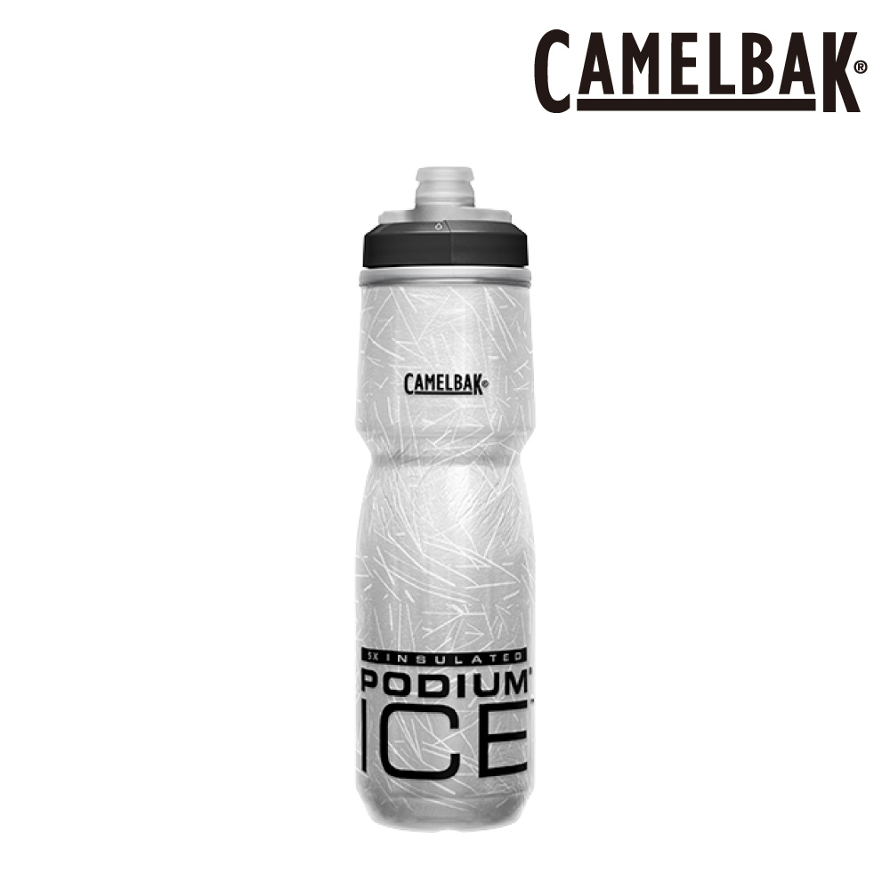CAMELBAK PODIUM ICE 5X酷冰保冷噴射水瓶CB1872002062｜600ml 經典黑