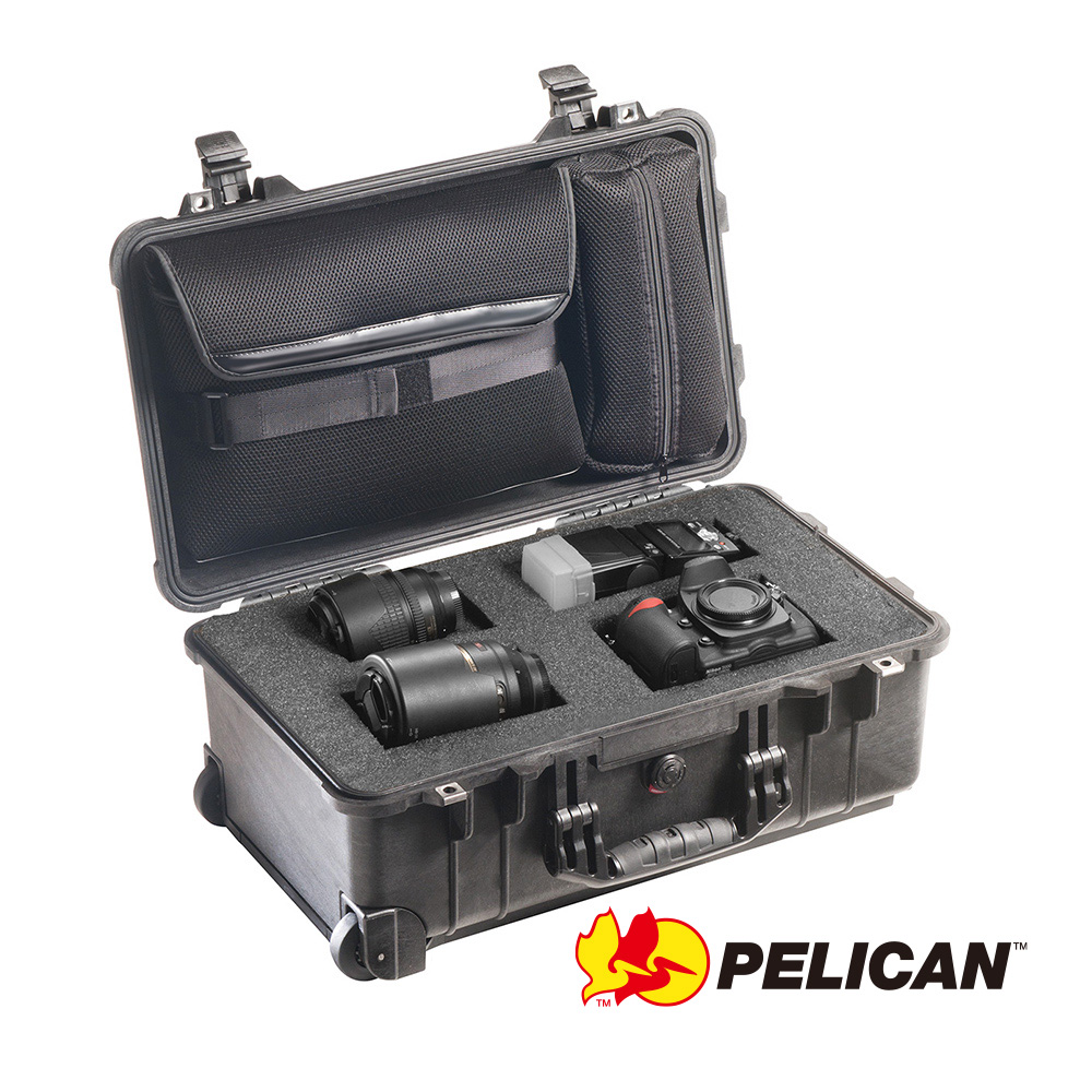 PELICAN】1510 LFC 氣密箱含筆電頂層包+泡棉黑色公司貨