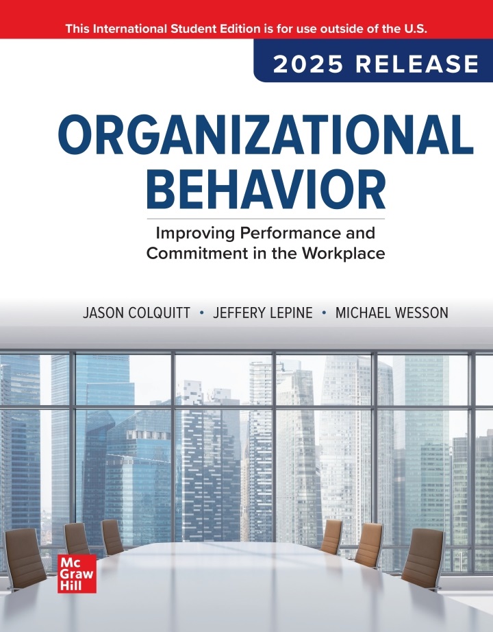 電子書【eBook】Colquitt／Organizational Behavior (2025 Release)／9