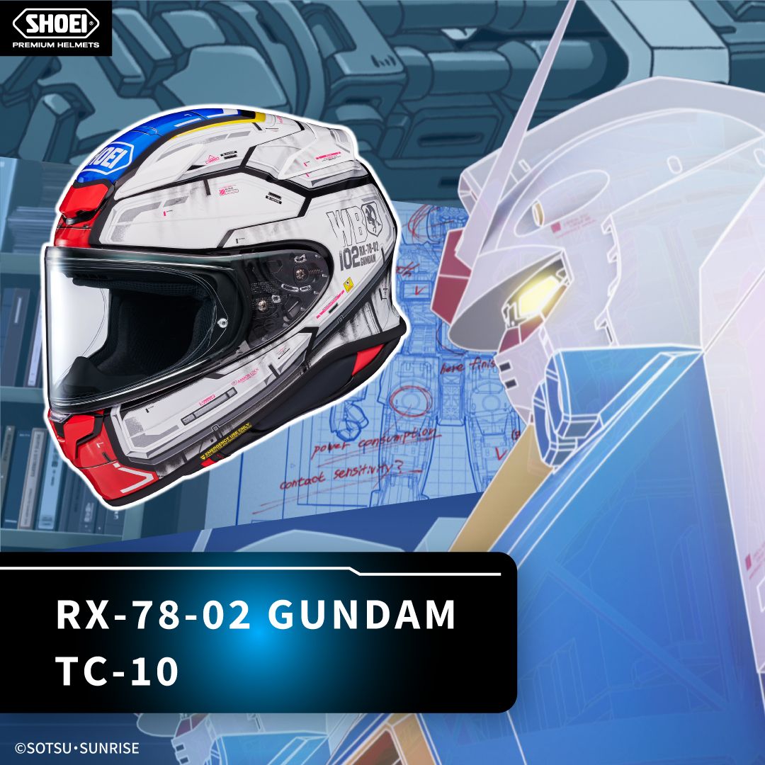 限量預購】SHOEI Z8 RX-78-02 GUNDAM TC-10 鋼彈聯名款全罩式安全帽