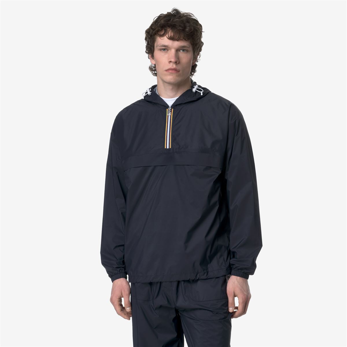 時雨 LEON 1965 中性復古套頭風雨衣_BLUE DEPTH | 熱銷推薦| K-WAY Taiwan