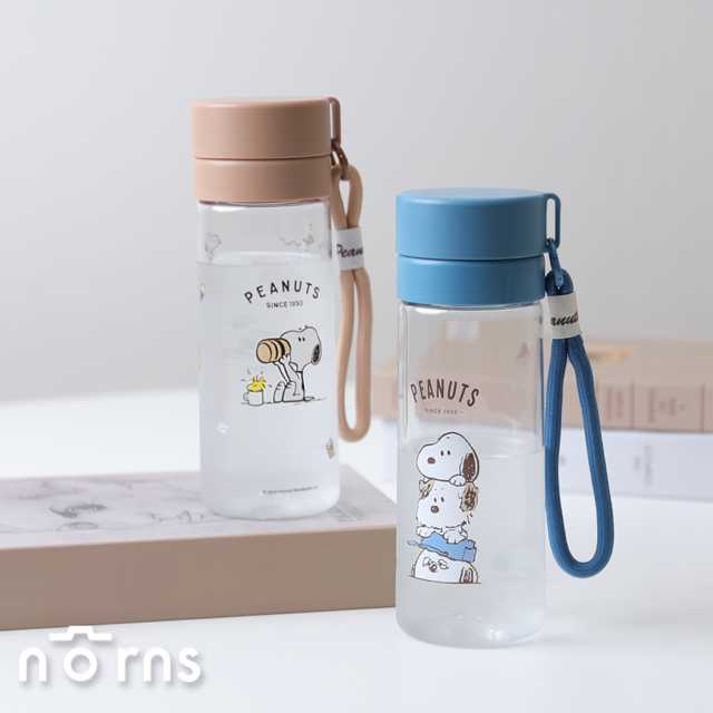 Peanuts史努比Tritan透明水壺550ml｜Snoopy正版授權水瓶Norns夏日隨身