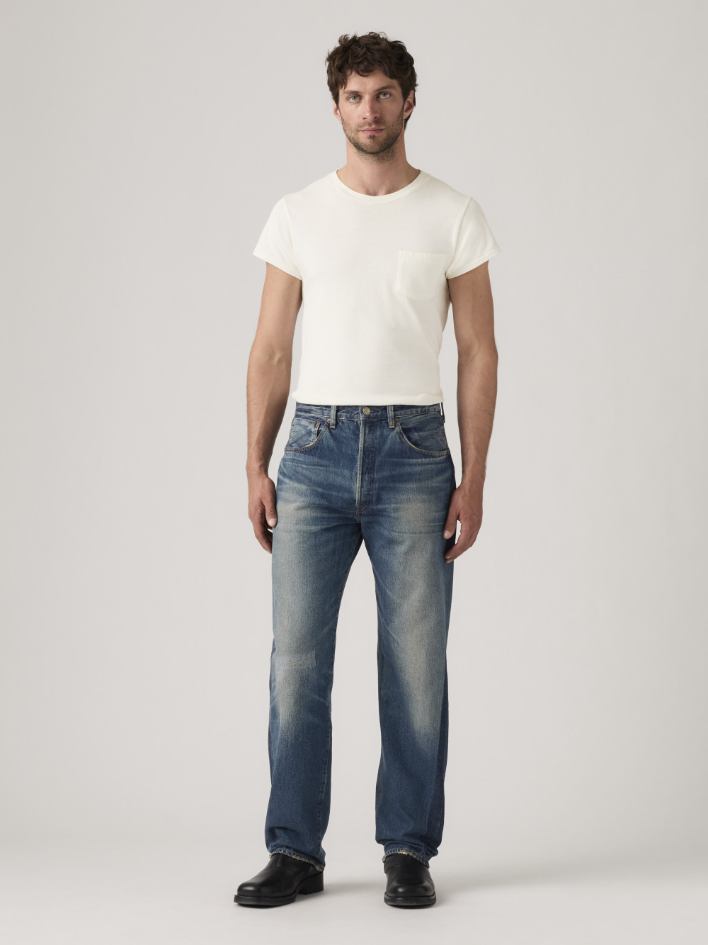 LEVI'S® VINTAGE CLOTHING 1955's 501®XX 赤耳丹寧牛仔褲/ LVC / 五金