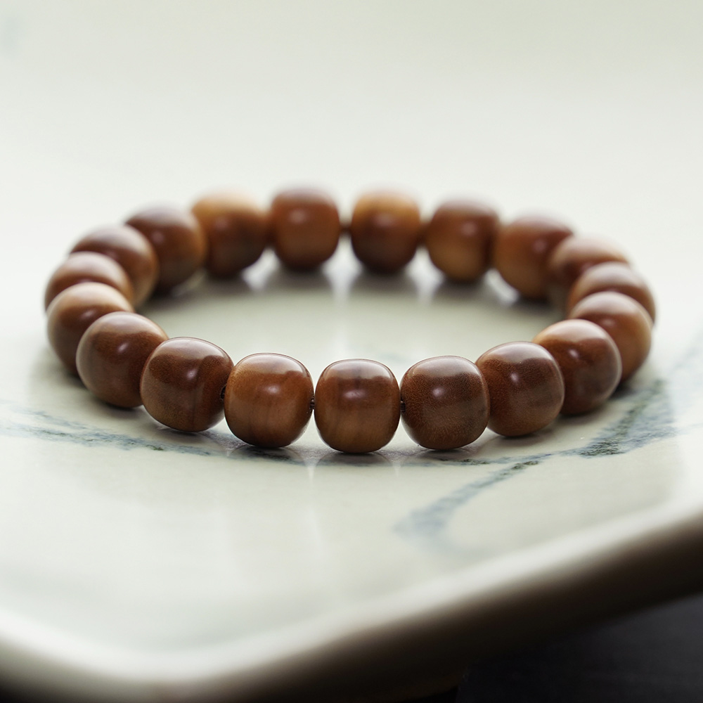 老山檀香 8mm 念珠 39粒 天然木 安定 癒し 健康 数珠 木珠 仏珠 老山檀