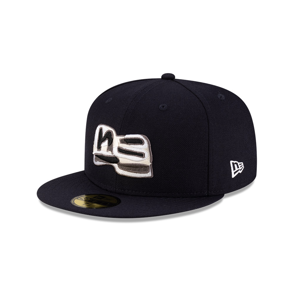 ほぼ未使用★ 落合翔平 x ニューエラ ロゴ 59FIFTY ミッドナイトブルー NEW ERA 男女59FIFTY OCHIAI SHOHEI 落合翔平X NE FLAG 海軍藍