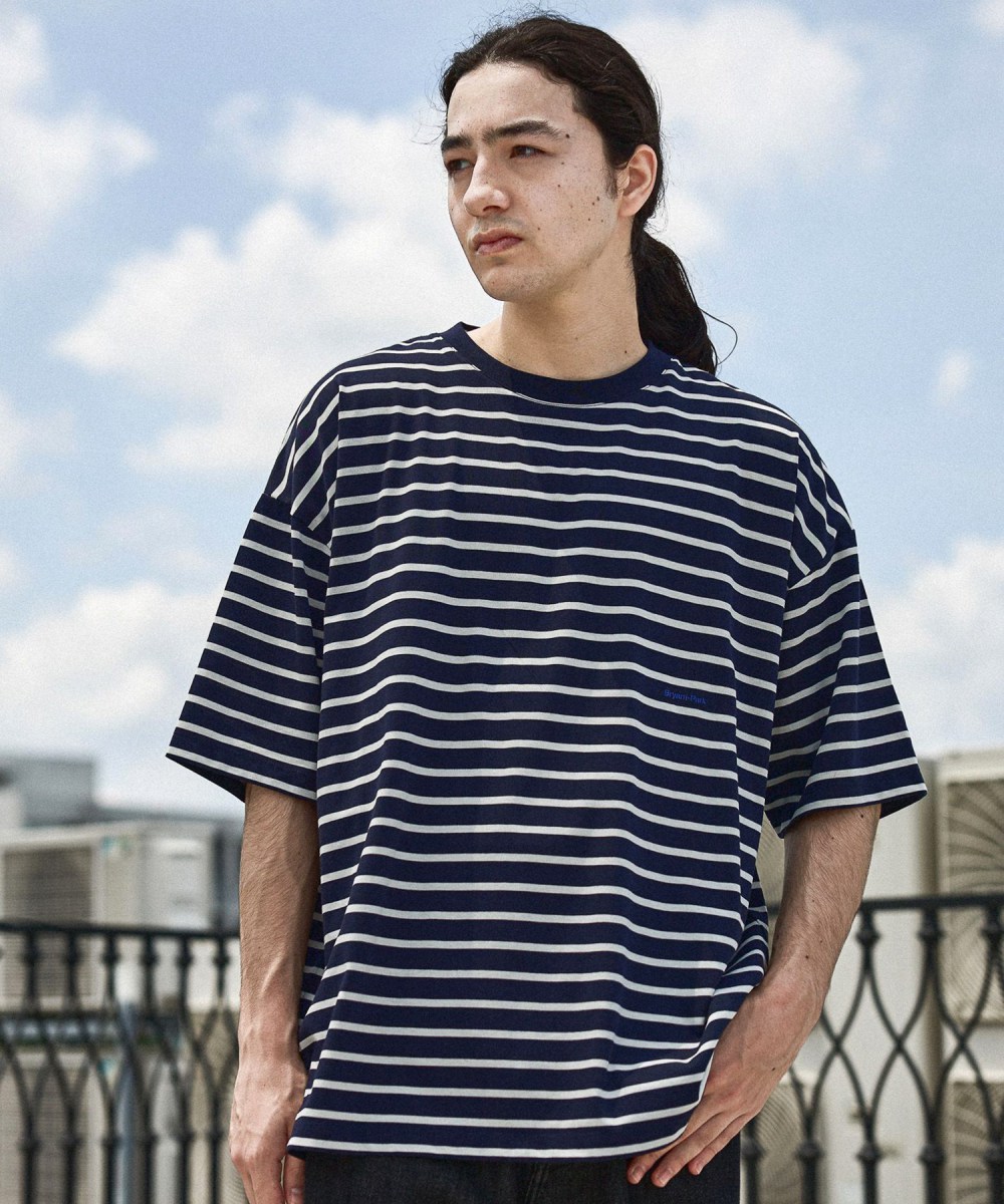 niko and男條紋機能防臭短袖T恤上衣-三色-574335