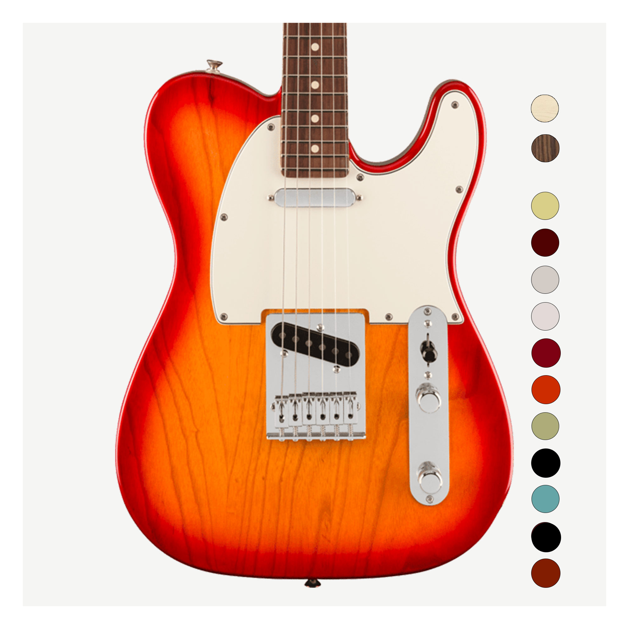 Fender Player II Telecaster 電吉他墨廠單單無搖座玫瑰木指板櫻桃漸層