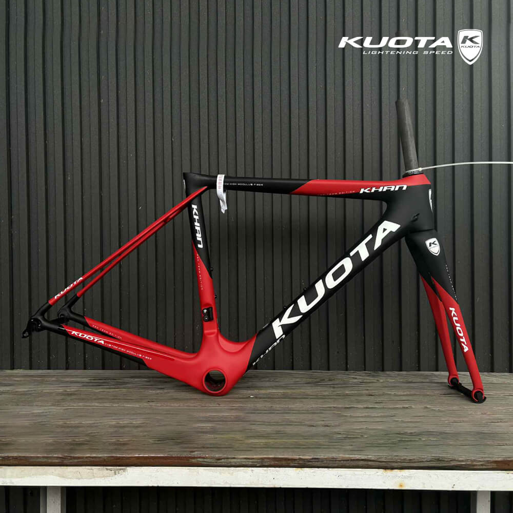 KUOTA】KHAN 消光黑紅公路車架