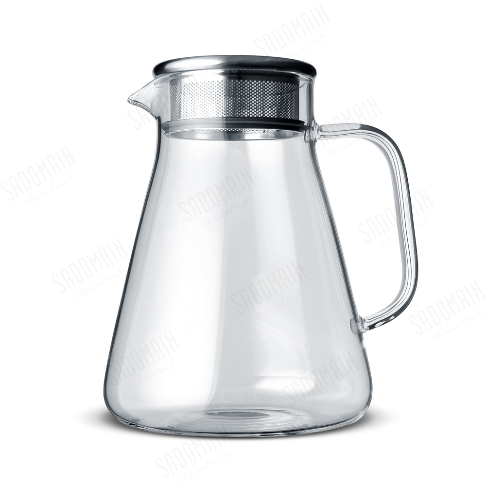 天幕直火花茶壺(1200ml) │耐熱玻璃泡茶壺CS123（附贈10mm矽膠材質耐熱