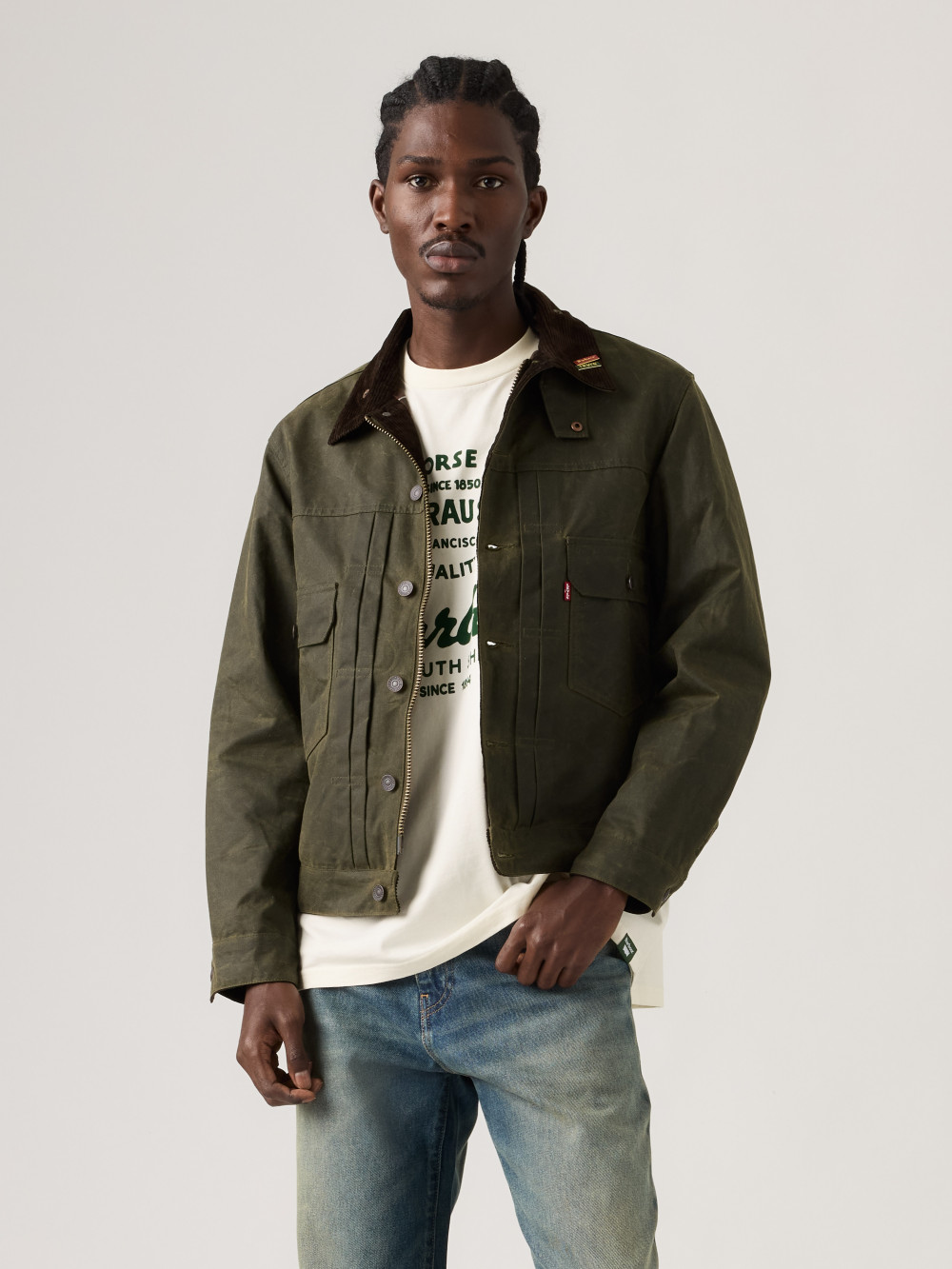 LEVI'S®X BARBOUR TYPE II WAXED 外套人氣新品｜008GN-0005