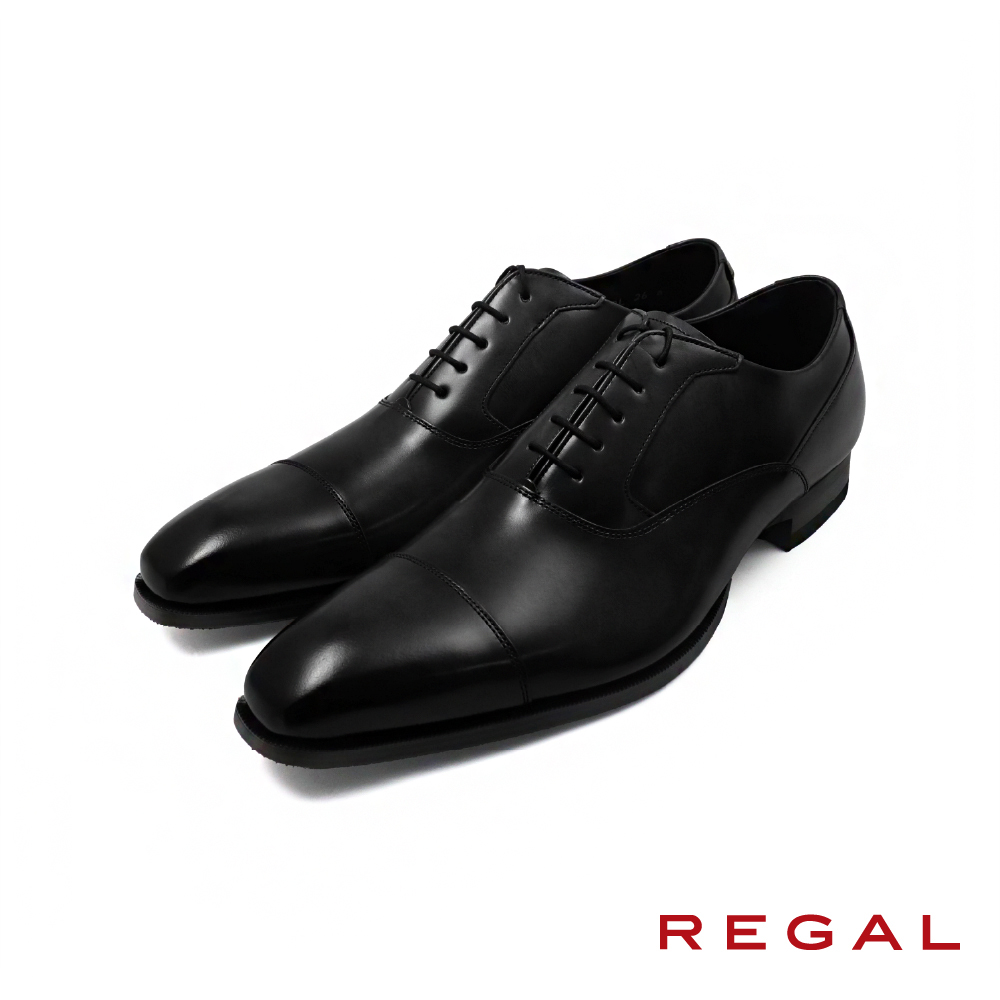 REGAL】日本原廠真皮壓線橫飾牛津鞋黑色(71DL-BL) | 熱銷推薦