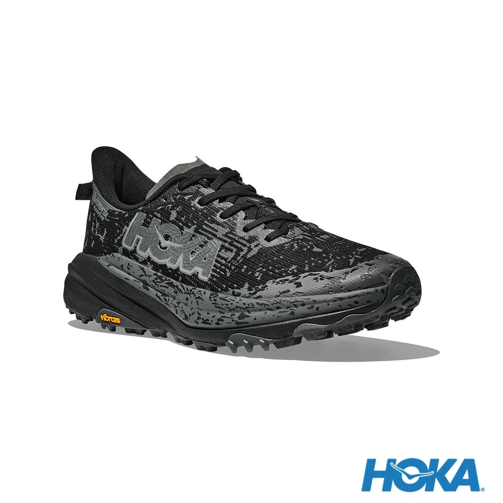 HOKA ONE ONE Speedgoat 6 GTX Wide 男健行鞋黑/灰黑HO1155770BCKT