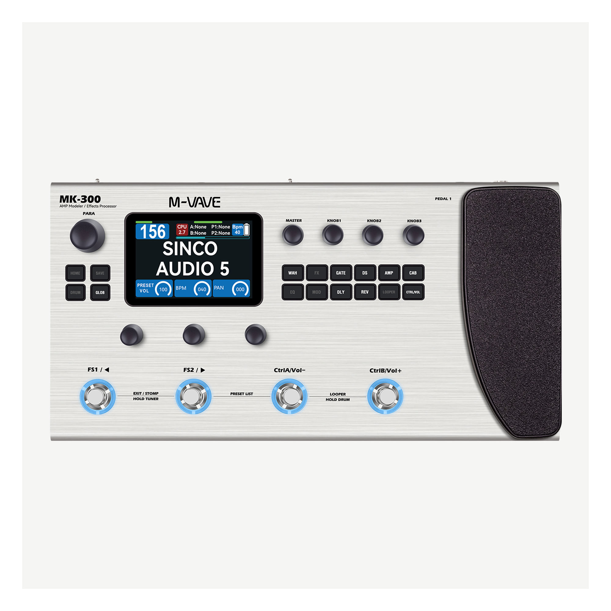 M-VAVE MK-300 電吉他木吉他貝斯綜合效果器