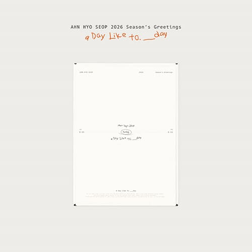アンヒョソプ 2026シーグリ [A Day Like to.___day] AHN HYO SEOP - 2026 Season's Greetings [A Day Like to.___day