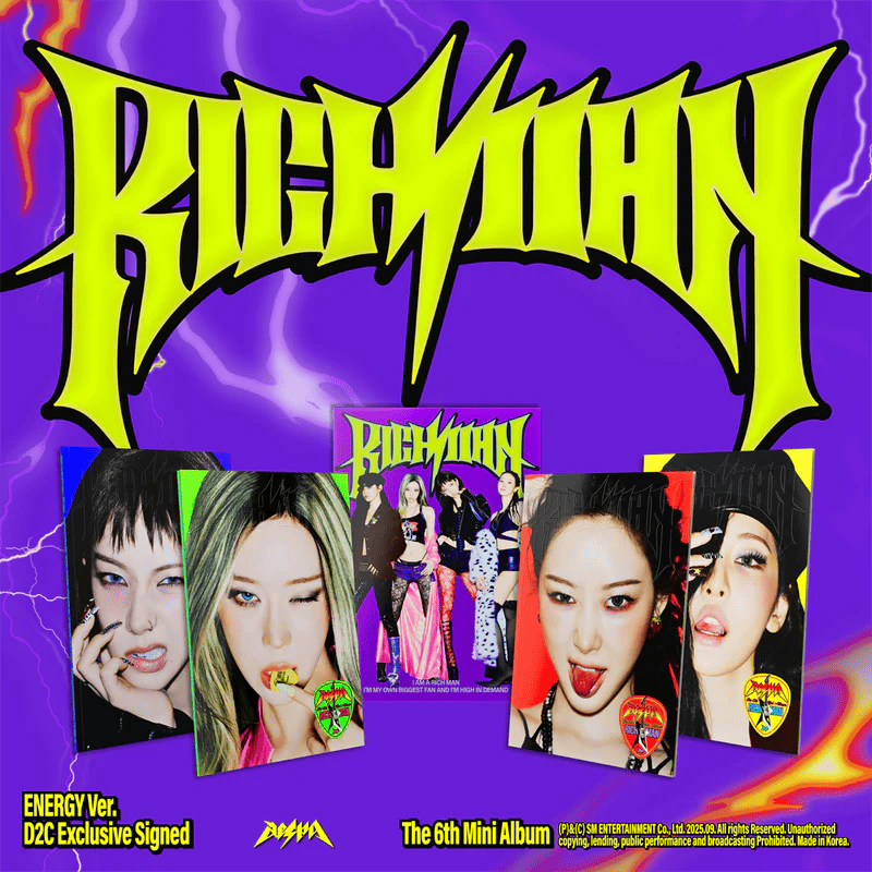 親筆簽名] AESPA - 6TH MINI ALBUM [RICH MAN] (PHOTOBOOK版) | 熱銷