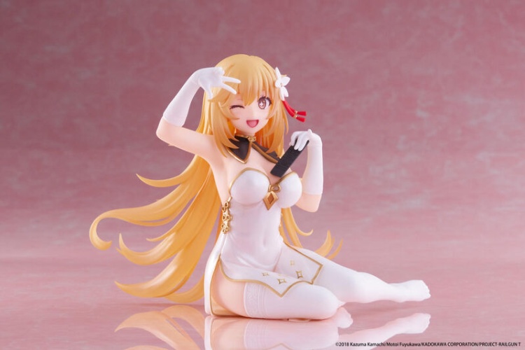 TAITO 景品科學超電磁砲Desktop Cute Figure 食蜂操祈旗袍Ver.