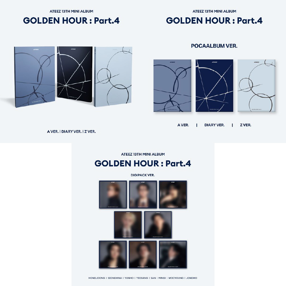 ATEEZ - 13TH MINI ALBUM [GOLDEN HOUR : PART.4] SET SERIES