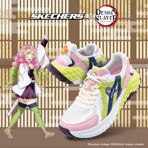 蜜璃☺︎ SKECHERS 女休閒系列鬼滅之刃聯名款-甘露寺蜜璃款(800036WMLT) | 熱銷