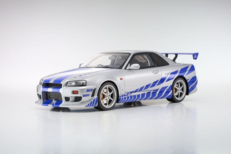 KYOSHO　dNAND GT-R R34 2台セット KYOSHO 京商1/12 巨大比例玩命關頭2 日產Nissan Skyline R34 GT-R 2001