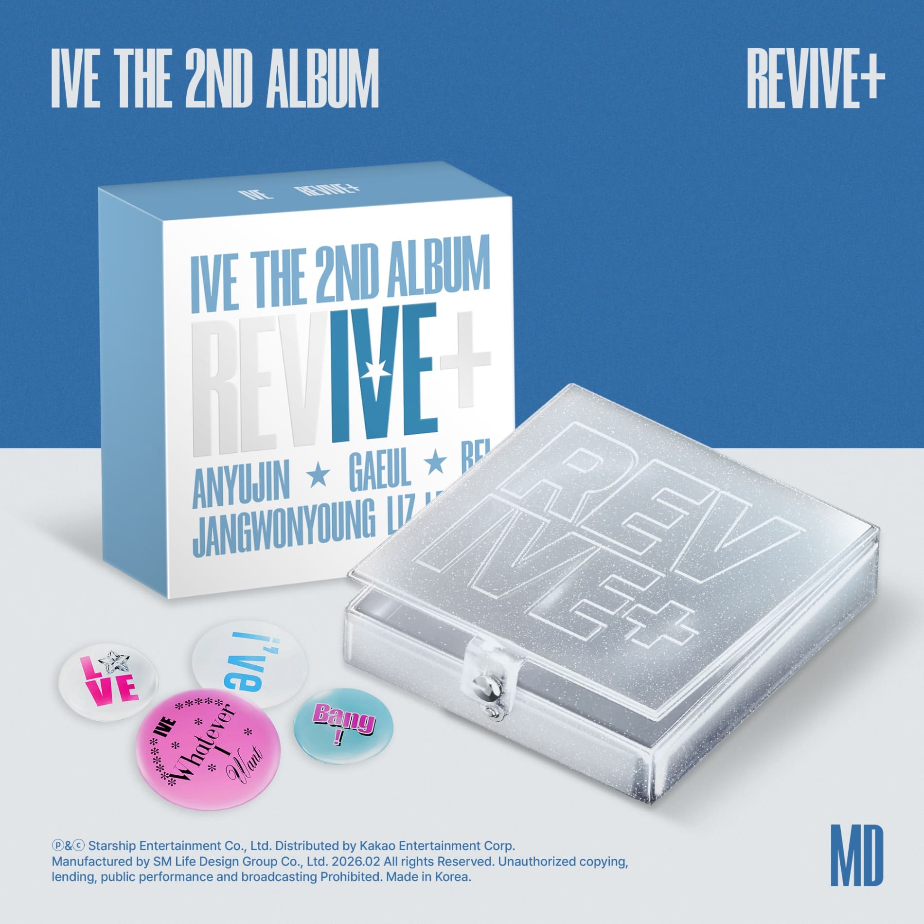 【♩】【新品未開封】IVE REVIVE+ 3種形態✖︎4 IVE - 正規二輯[REVIVE+] (MD限量版) | 熱銷推薦| 微樂客