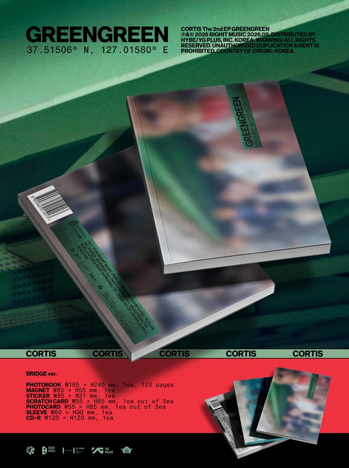 日版通路] CORTIS - 迷你二輯[GREENGREEN] (PHOTOBOOK版) | 熱銷推薦