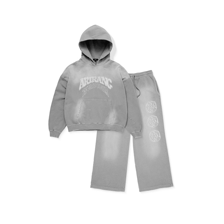 アイドル BTS ARIRANG Hoodie&Pants Set-up (Gray) MERCHANDISE] BTS ARIRANG TOUR MD HOODIE & PANTS SET-UP (GRAY