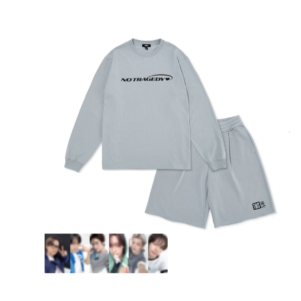 TWS NO TRAGEDY POPUP SEOUL MD セットアップ　L MERCHANDISE] TWS 5TH MINI ALBUM 'NO TRAGEDY' MD T-SHIRT SET-UP