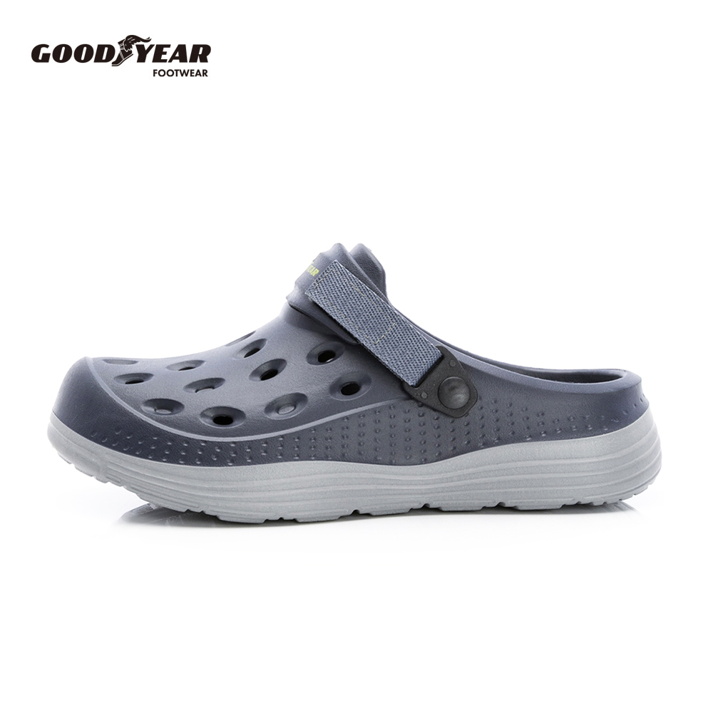 水石 自然形状 灰色 GOODYEAR 【異次元】 男款水陸雙色兩用洞洞鞋-深藍/ GAMP63326 | 熱銷